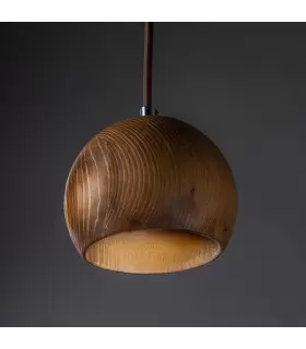 چراغ آویز بدنه چوبی