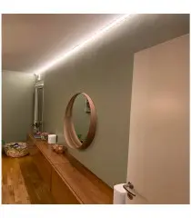 چراغ خطی کنجی 90 درجه سقفی و زیر کابینتی